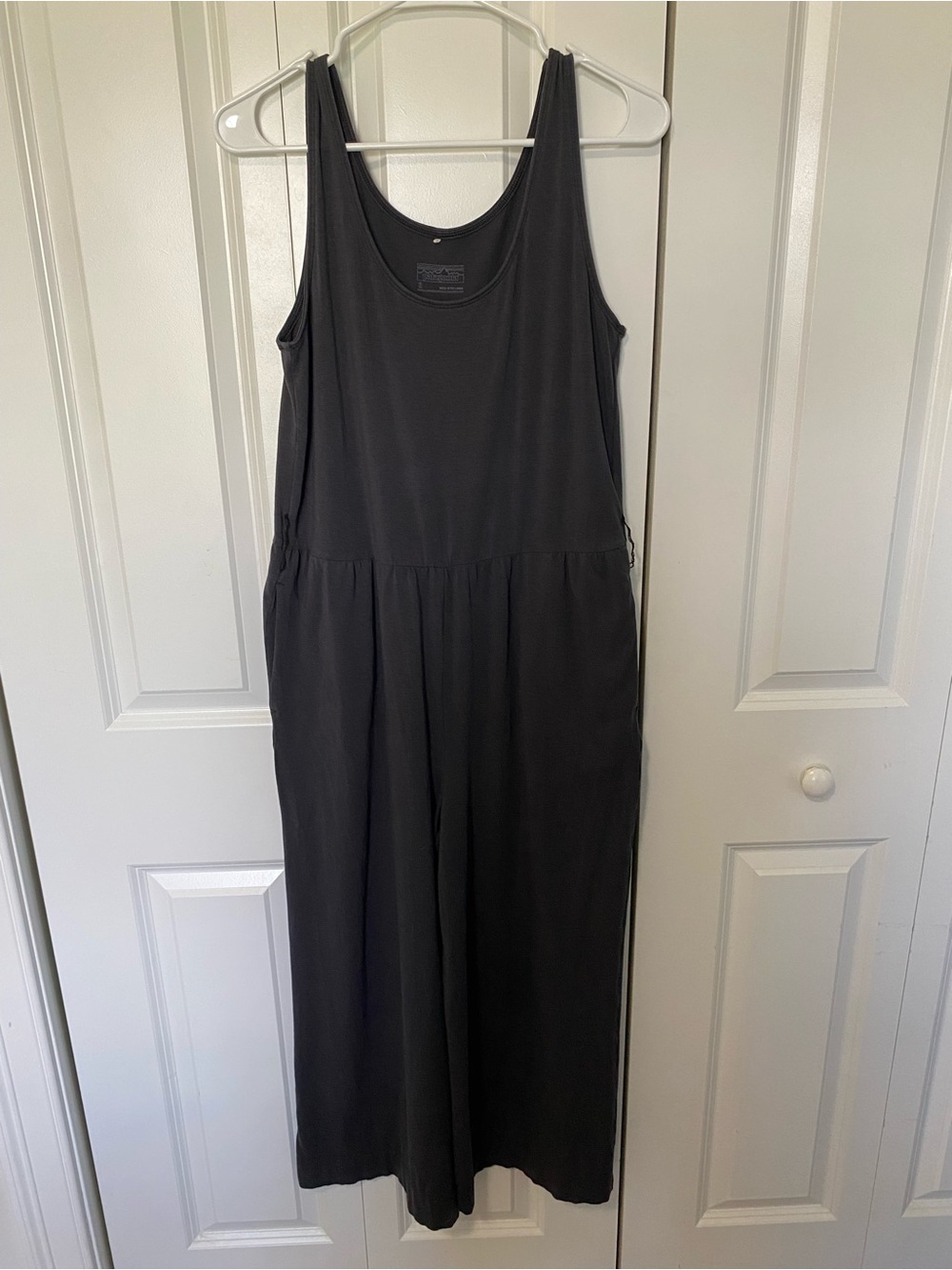 Patagonia Sleeveless Black Wide Leg Jumpsuit